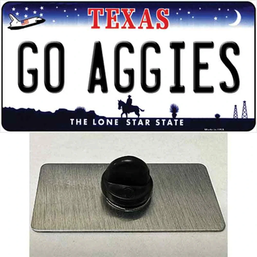 Texas A&M Aggies Go Novelty Metal Hat Pin Backpack NCAA Football 1.5